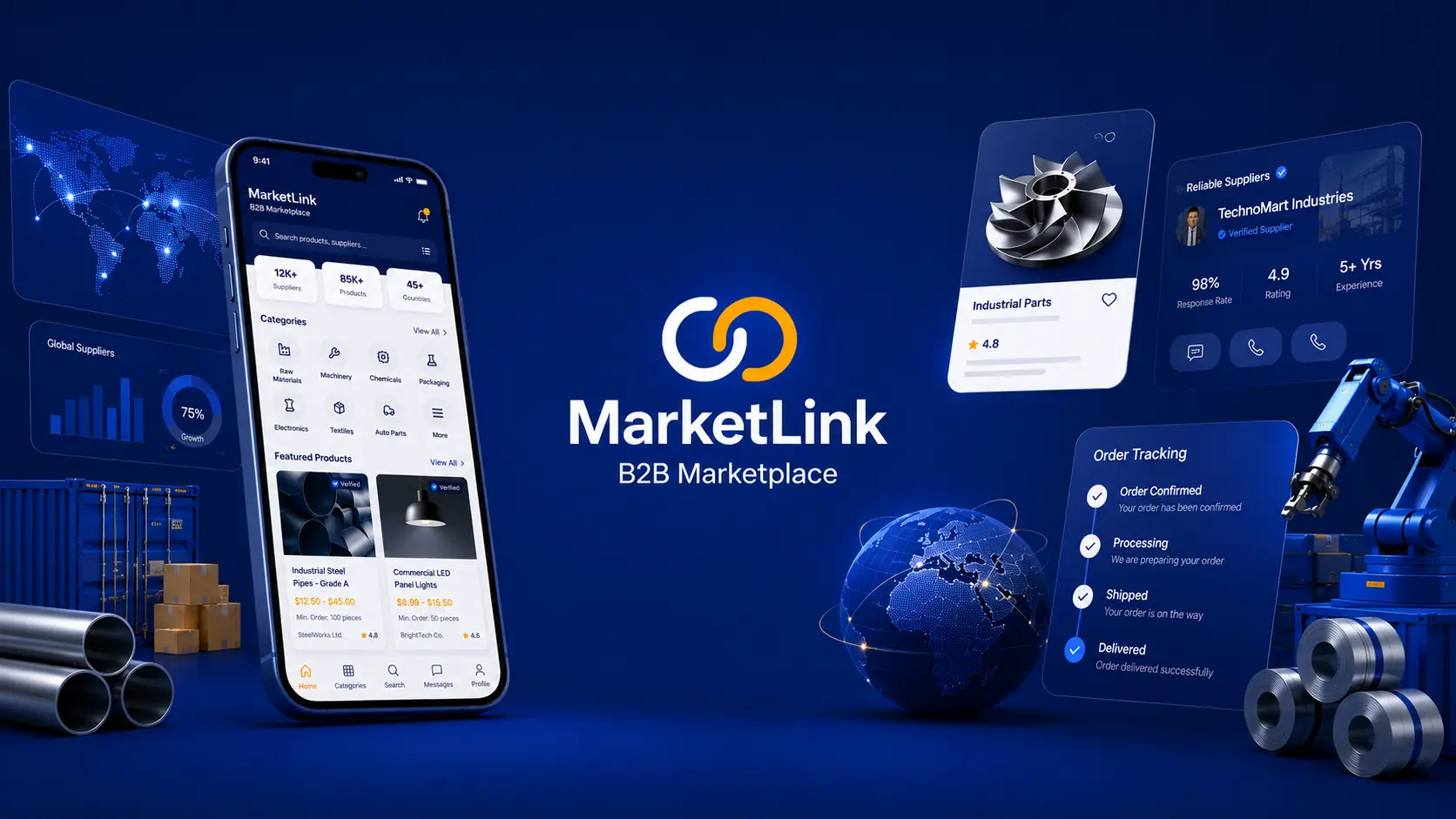 MarketLink – B2B Marketplace App